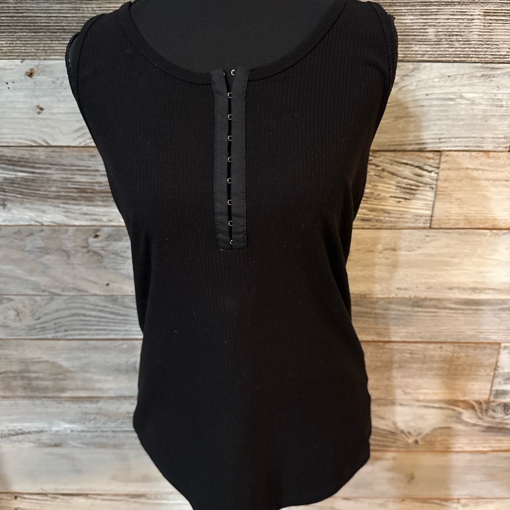 Torrid Black Ribbed Tank Top